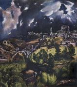 El Greco View of Toledo painting